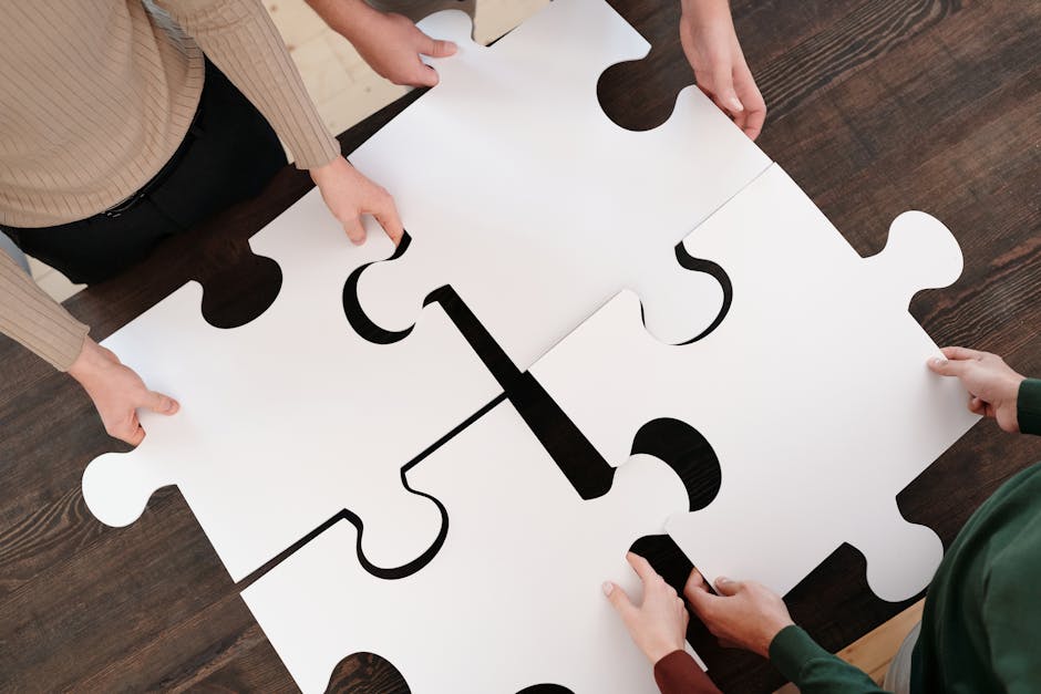 Team solving problems together